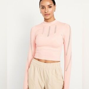 Old Navy Light Pink Long Sleeve Top